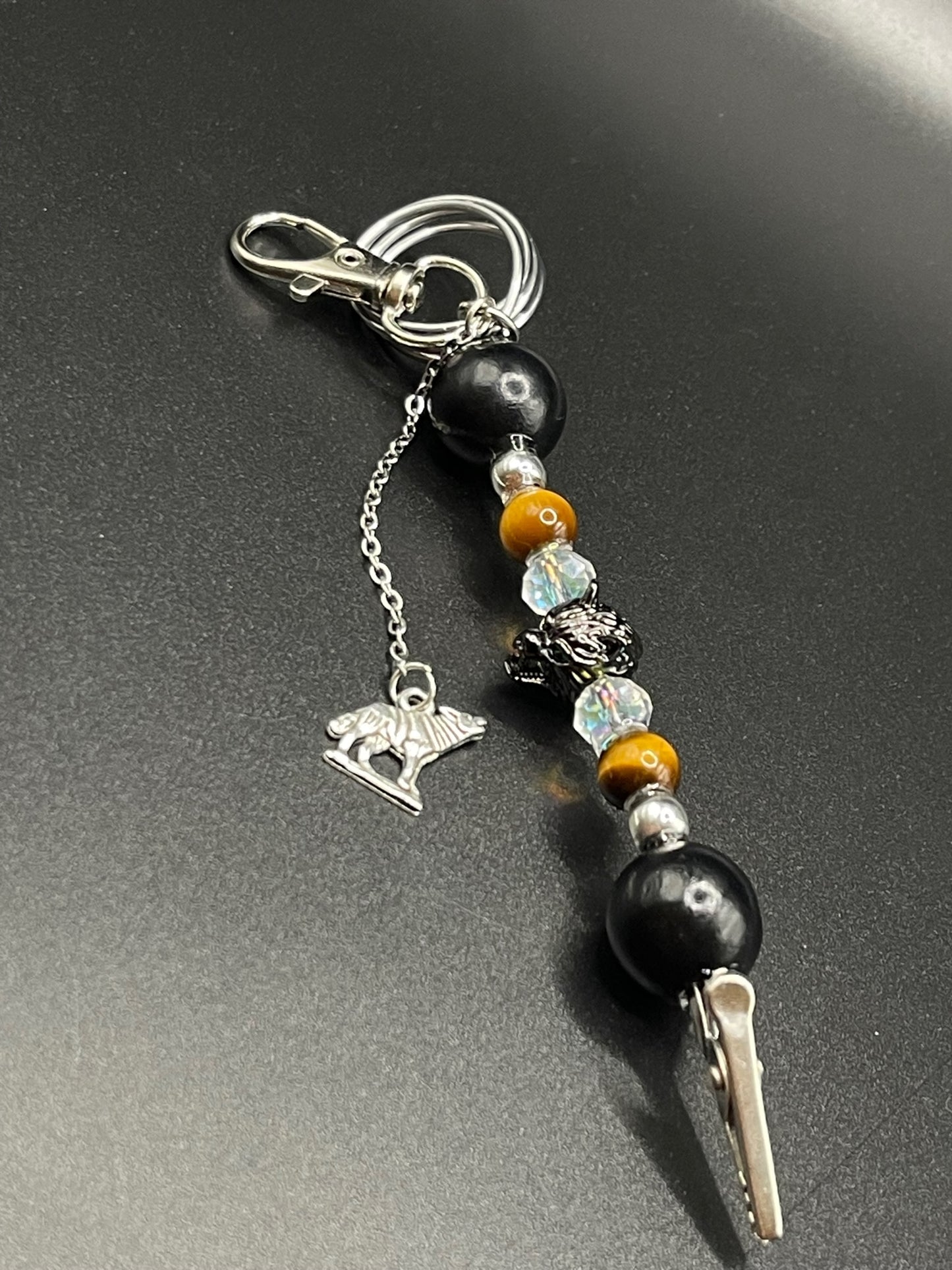 Elevate Your Everyday with Eclectic Multi-Tool Crystal Roach Clips - Tigers Eye