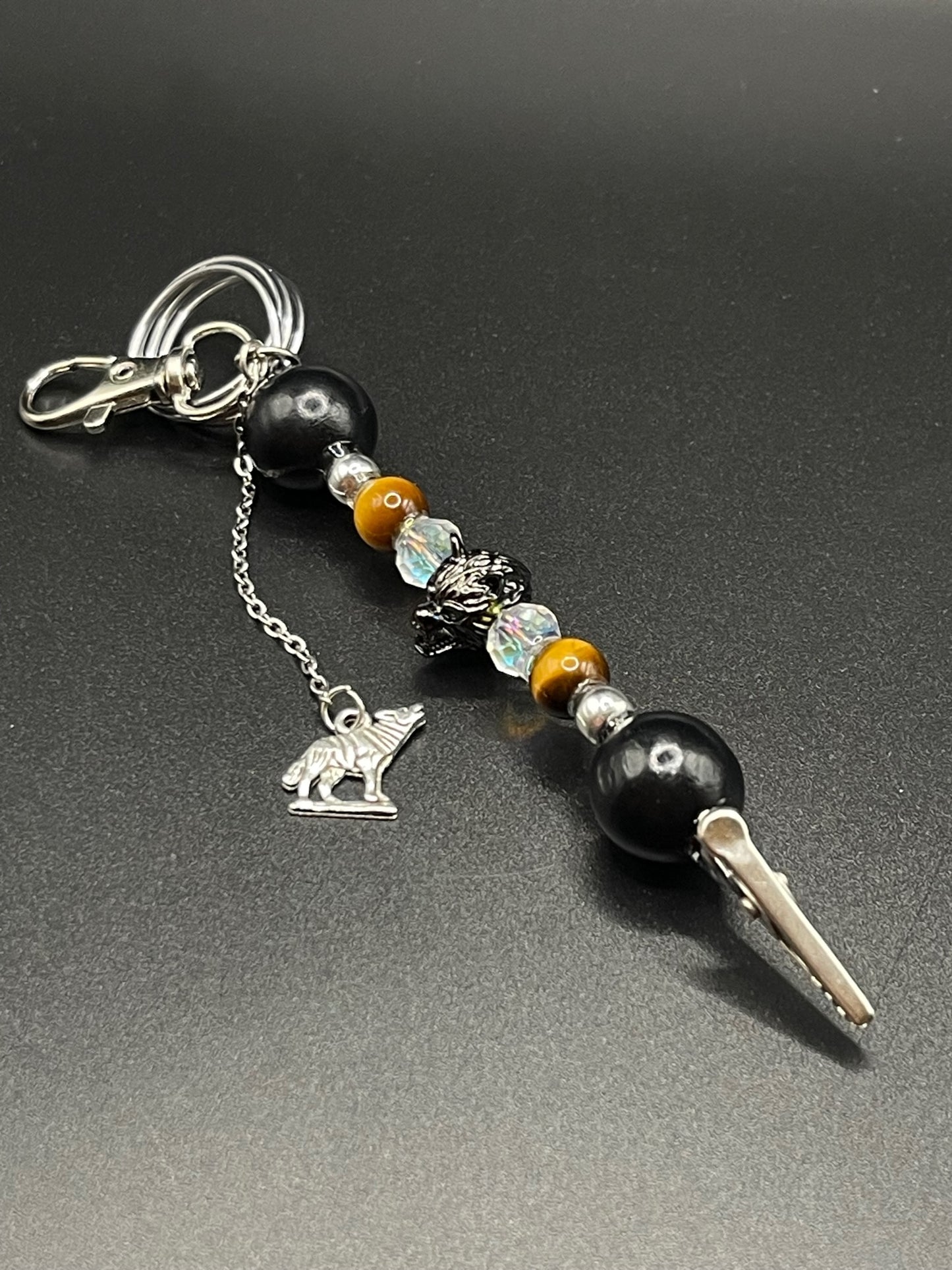 Elevate Your Everyday with Eclectic Multi-Tool Crystal Roach Clips - Tigers Eye