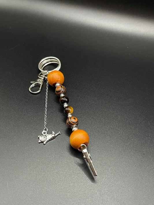 Elevate Your Everyday with Eclectic Multi-Tool Crystal Roach Clips - Tigers Eye