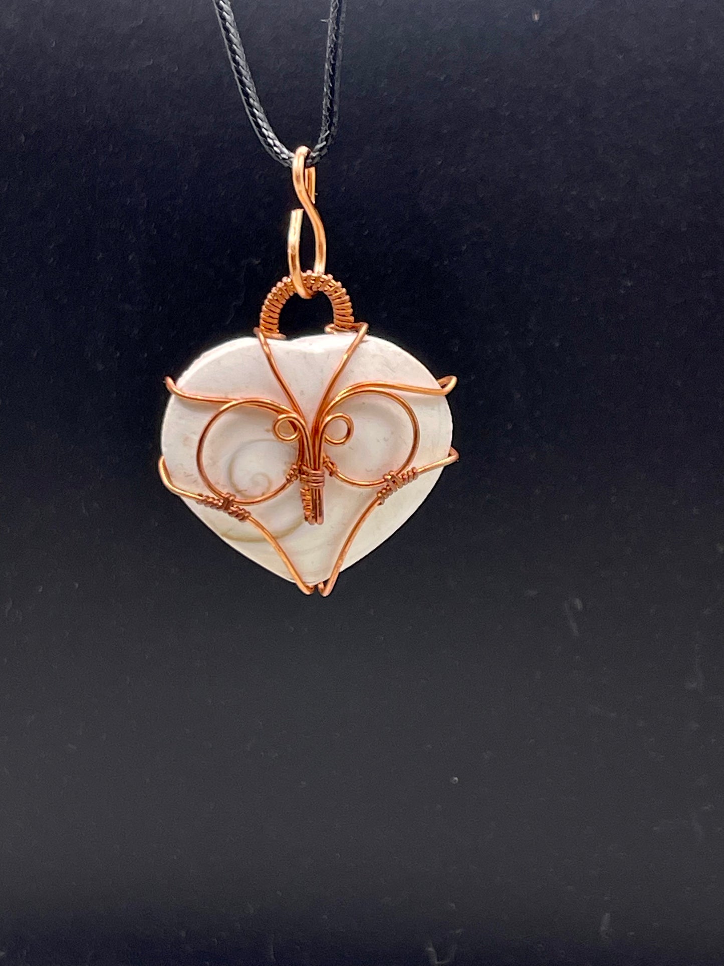 ✨ Wise Guardian: Copper-Wrapped Owl Crystal Shiva Shell Necklace ✨